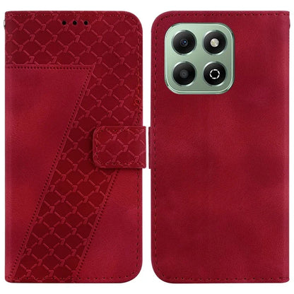 For Honor X6b 4G Case 7-Shaped Pattern Imprint Stand Leather Phone Cover