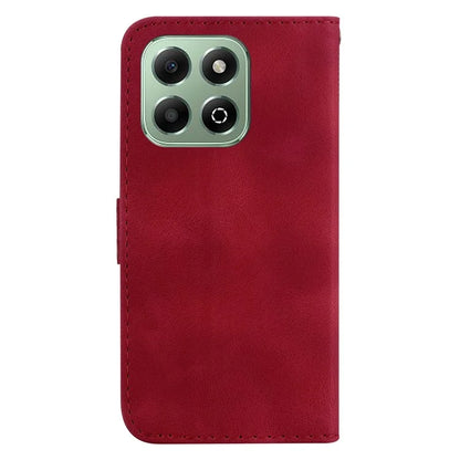 For Honor X6b 4G Case 7-Shaped Pattern Imprint Stand Leather Phone Cover