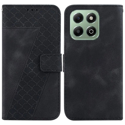 For Honor X6b 4G Case 7-Shaped Pattern Imprint Stand Leather Phone Cover