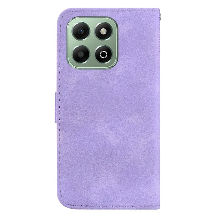 For Honor X6b 4G Case 7-Shaped Pattern Imprint Stand Leather Phone Cover