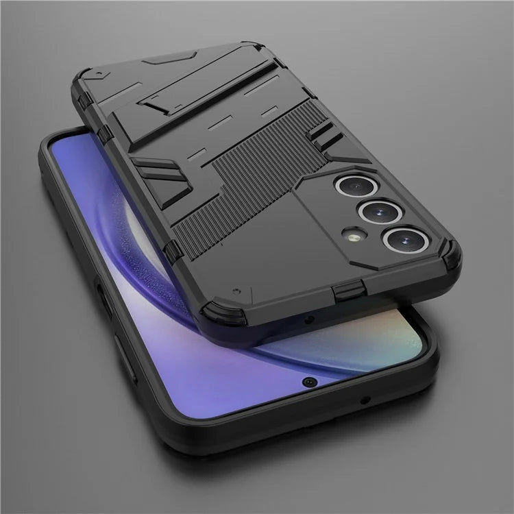 For Samsung Galaxy M35 5G Case PC+TPU Shockproof Phone Cover with Kickstand