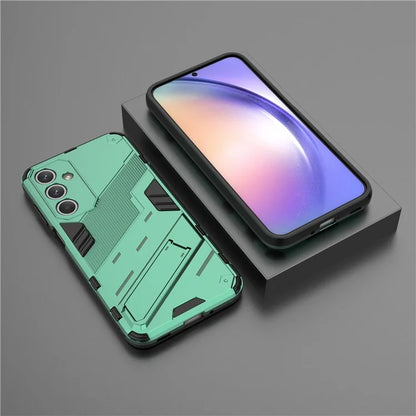 For Samsung Galaxy M35 5G Case PC+TPU Shockproof Phone Cover with Kickstand