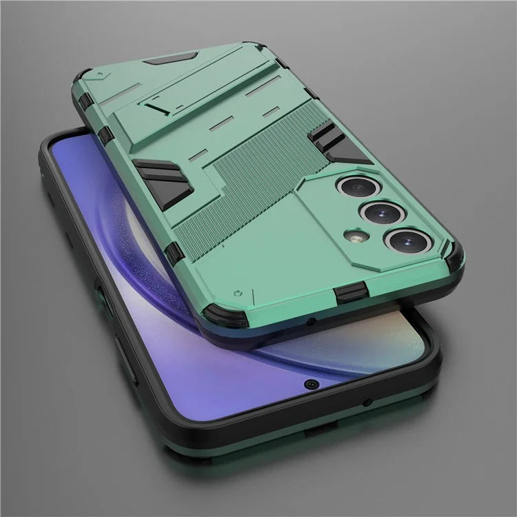 For Samsung Galaxy M35 5G Case PC+TPU Shockproof Phone Cover with Kickstand
