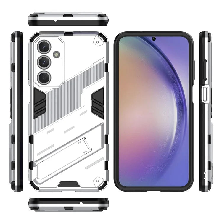For Samsung Galaxy M35 5G Case PC+TPU Shockproof Phone Cover with Kickstand