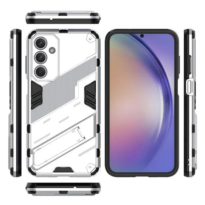 For Samsung Galaxy M35 5G Case PC+TPU Shockproof Phone Cover with Kickstand