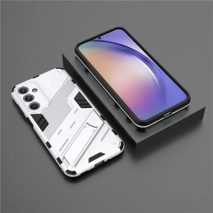 For Samsung Galaxy M35 5G Case PC+TPU Shockproof Phone Cover with Kickstand