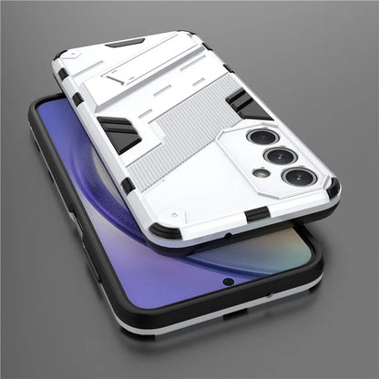 For Samsung Galaxy M35 5G Case PC+TPU Shockproof Phone Cover with Kickstand
