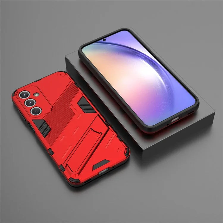 For Samsung Galaxy M35 5G Case PC+TPU Shockproof Phone Cover with Kickstand