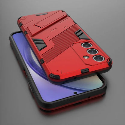 For Samsung Galaxy M35 5G Case PC+TPU Shockproof Phone Cover with Kickstand