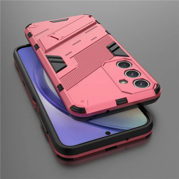 For Samsung Galaxy M35 5G Case PC+TPU Shockproof Phone Cover with Kickstand