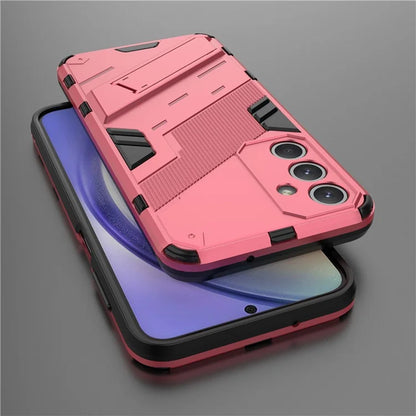 For Samsung Galaxy M35 5G Case PC+TPU Shockproof Phone Cover with Kickstand