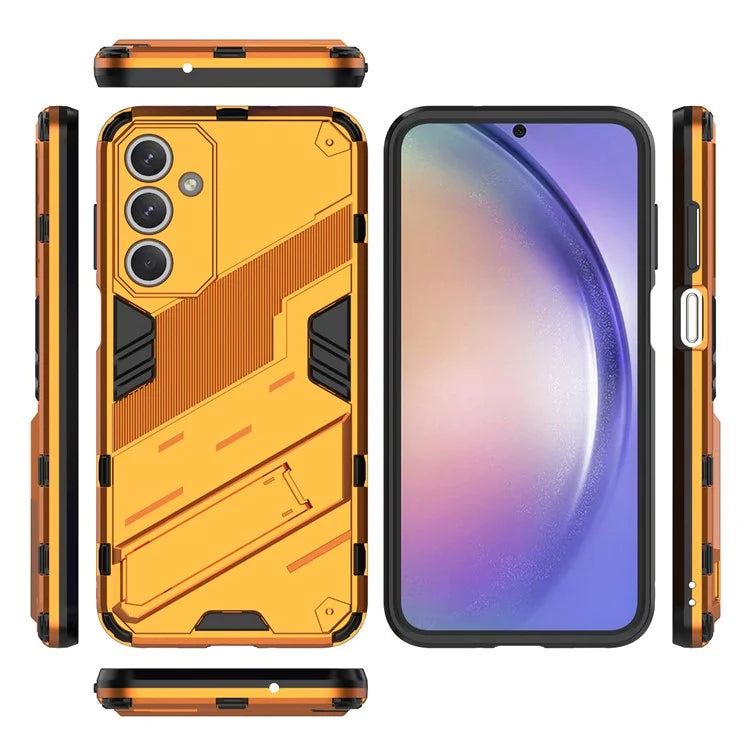 For Samsung Galaxy M35 5G Case PC+TPU Shockproof Phone Cover with Kickstand