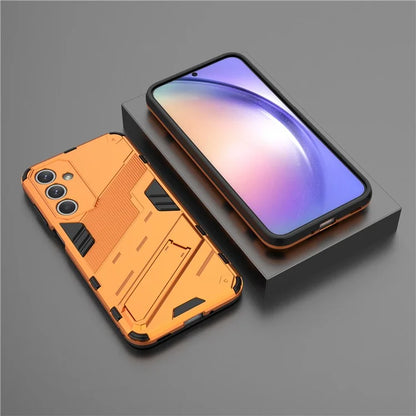 For Samsung Galaxy M35 5G Case PC+TPU Shockproof Phone Cover with Kickstand