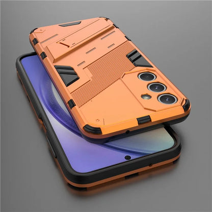 For Samsung Galaxy M35 5G Case PC+TPU Shockproof Phone Cover with Kickstand