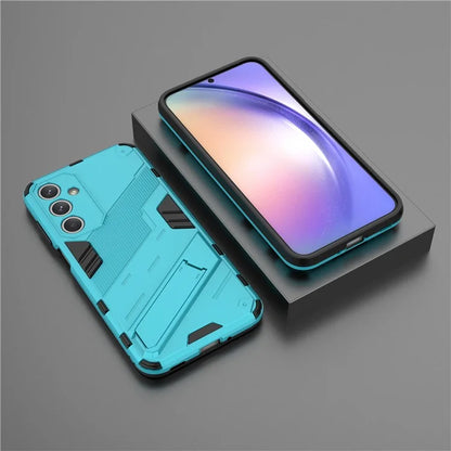 For Samsung Galaxy M35 5G Case PC+TPU Shockproof Phone Cover with Kickstand