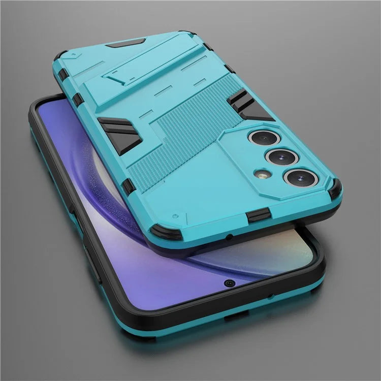 For Samsung Galaxy M35 5G Case PC+TPU Shockproof Phone Cover with Kickstand