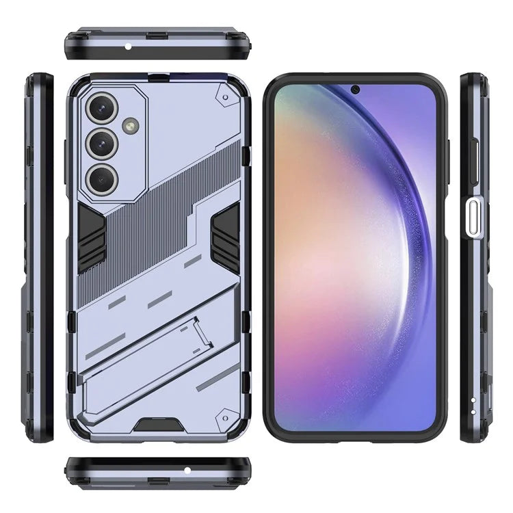 For Samsung Galaxy M35 5G Case PC+TPU Shockproof Phone Cover with Kickstand