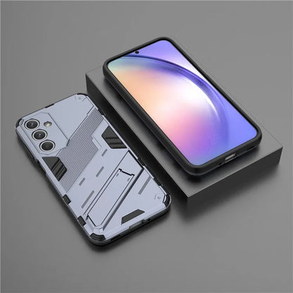 For Samsung Galaxy M35 5G Case PC+TPU Shockproof Phone Cover with Kickstand