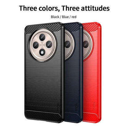 MOFI JK TPU Series-1 For Oppo Reno12 F 4G / 5G Case Carbon Fiber Texture TPU Soft Phone Cover