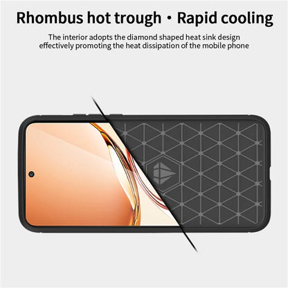 MOFI JK TPU Series-1 For Oppo Reno12 F 4G / 5G Case Carbon Fiber Texture TPU Soft Phone Cover