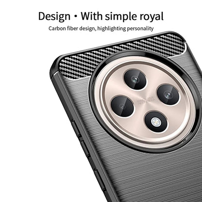 MOFI JK TPU Series-1 For Oppo Reno12 F 4G / 5G Case Carbon Fiber Texture TPU Soft Phone Cover