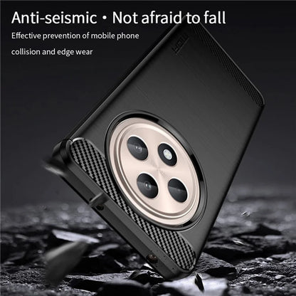 MOFI JK TPU Series-1 For Oppo Reno12 F 4G / 5G Case Carbon Fiber Texture TPU Soft Phone Cover