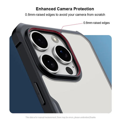 XUNDD For iPhone 16 Pro Max Case Dropproof TPU + Acrylic Clear Back Phone Cover