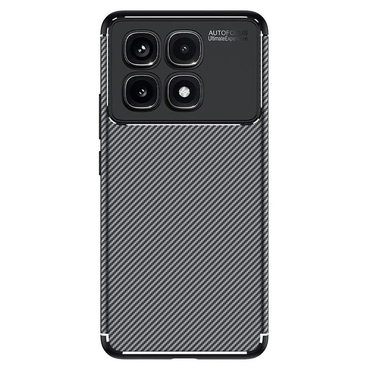 For Xiaomi Redmi K70 Ultra Case Carbon Fiber Texture TPU Phone Cover Heat Dissipation