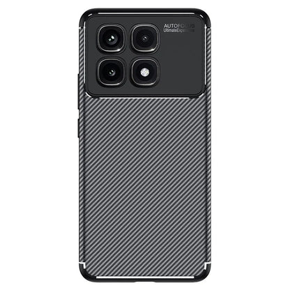 For Xiaomi Redmi K70 Ultra Case Carbon Fiber Texture TPU Phone Cover Heat Dissipation