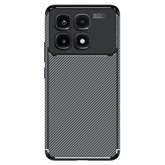 For Xiaomi Redmi K70 Ultra Case Carbon Fiber Texture TPU Phone Cover Heat Dissipation