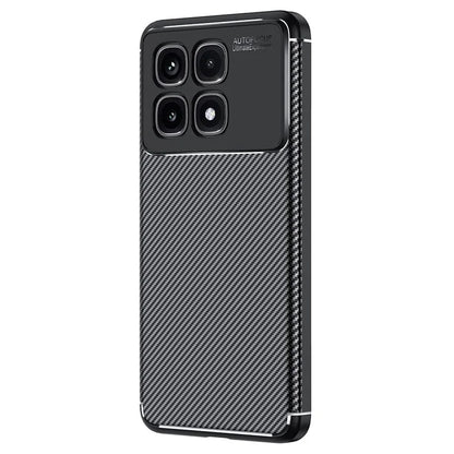 For Xiaomi Redmi K70 Ultra Case Carbon Fiber Texture TPU Phone Cover Heat Dissipation