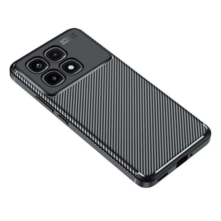 For Xiaomi Redmi K70 Ultra Case Carbon Fiber Texture TPU Phone Cover Heat Dissipation