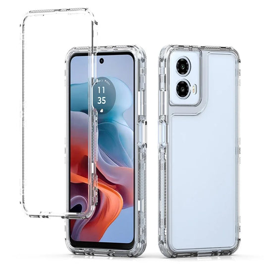 For Motorola Moto G45 5G / G34 5G Case PC+TPU Corners Protection Clear Phone Cover