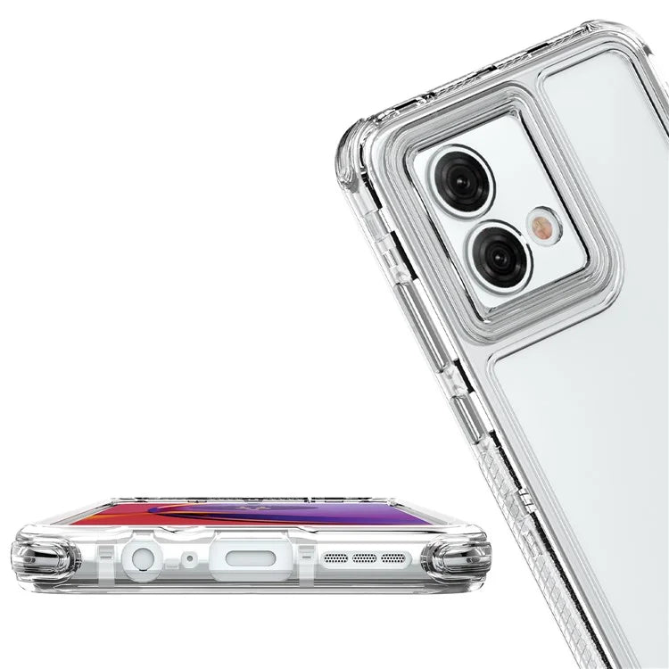 For Motorola Moto G84 5G Case PC+TPU Drop Protection Clear Phone Cover