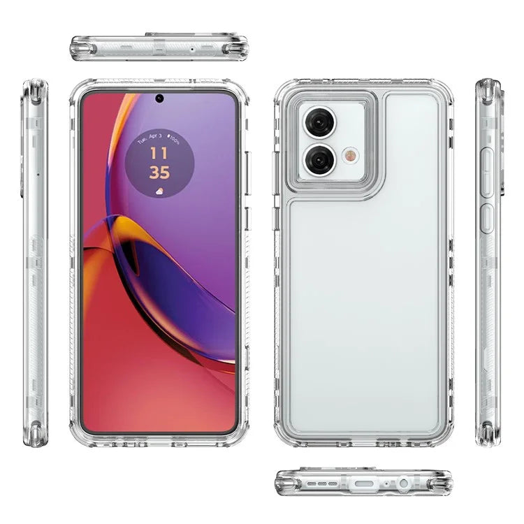 For Motorola Moto G84 5G Case PC+TPU Drop Protection Clear Phone Cover