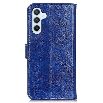 For Samsung Galaxy M35 5G Case Crazy Horse Texture Leather Phone Wallet Cover