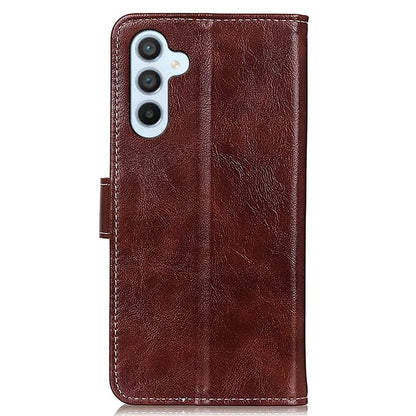 For Samsung Galaxy M35 5G Case Crazy Horse Texture Leather Phone Wallet Cover