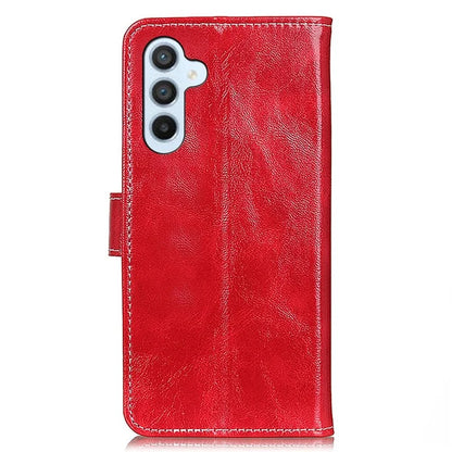 For Samsung Galaxy M35 5G Case Crazy Horse Texture Leather Phone Wallet Cover