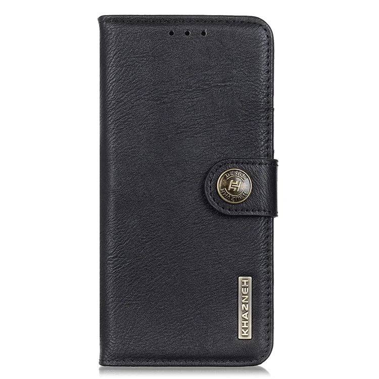 KHAZNEH For Samsung Galaxy M35 5G Wallet Case Cowhide Texture Leather Flip Phone Cover