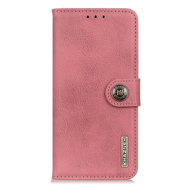 KHAZNEH For Samsung Galaxy M35 5G Wallet Case Cowhide Texture Leather Flip Phone Cover