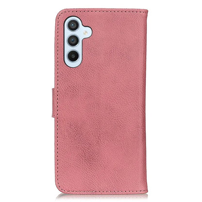 KHAZNEH For Samsung Galaxy M35 5G Wallet Case Cowhide Texture Leather Flip Phone Cover