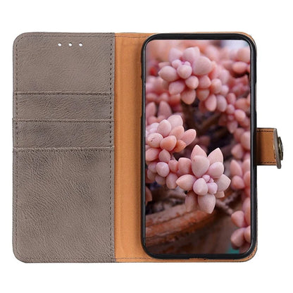 KHAZNEH For Samsung Galaxy M35 5G Wallet Case Cowhide Texture Leather Flip Phone Cover