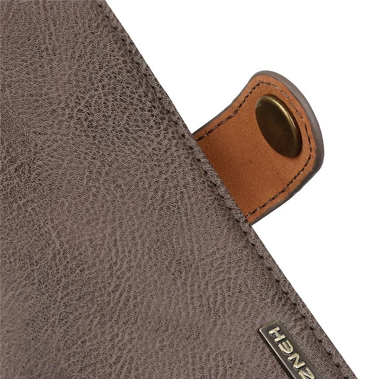 KHAZNEH For Samsung Galaxy M35 5G Wallet Case Cowhide Texture Leather Flip Phone Cover