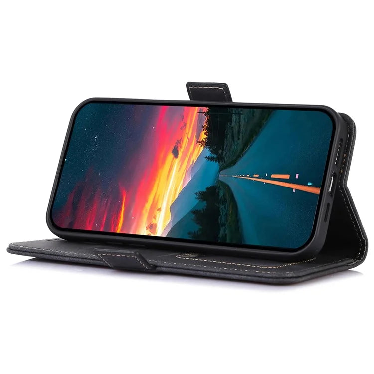 ABEEL For Samsung Galaxy M35 5G Case Retro Leather Phone Cover Wallet Stand View