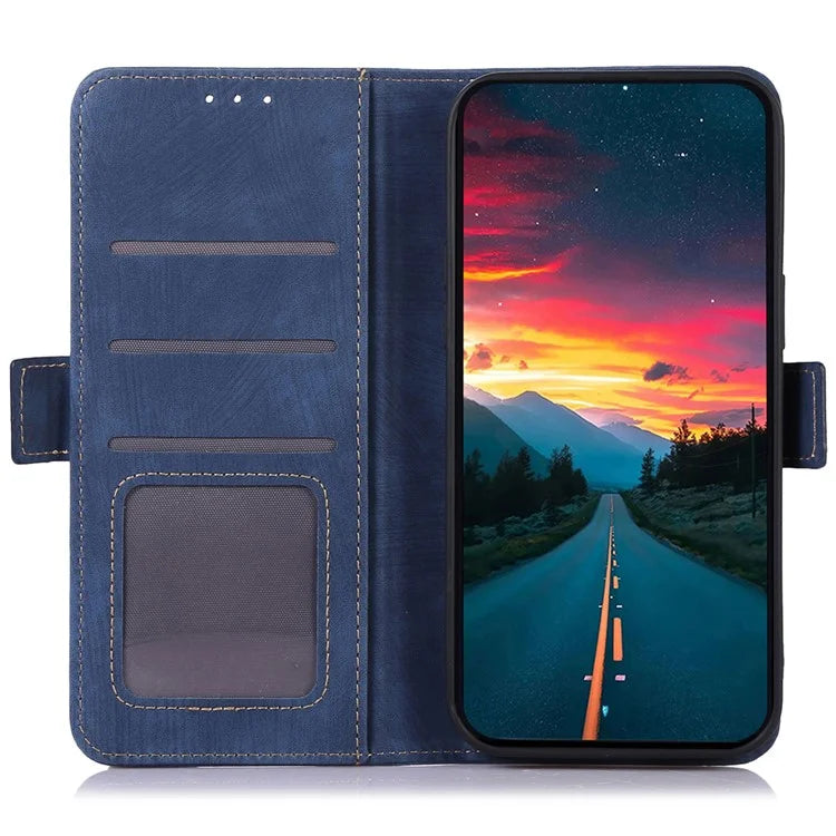ABEEL For Samsung Galaxy M35 5G Case Retro Leather Phone Cover Wallet Stand View