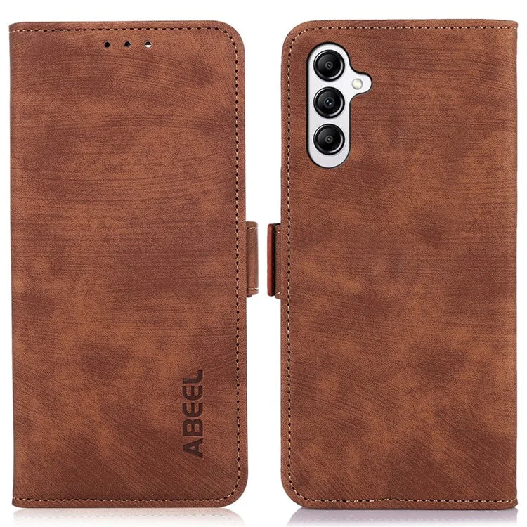 ABEEL For Samsung Galaxy M35 5G Case Retro Leather Phone Cover Wallet Stand View
