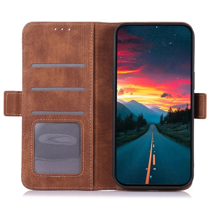 ABEEL For Samsung Galaxy M35 5G Case Retro Leather Phone Cover Wallet Stand View