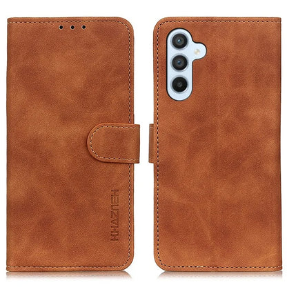 KHAZNEH For Samsung Galaxy M35 5G Case Retro PU Leather Wallet Stand Phone Cover