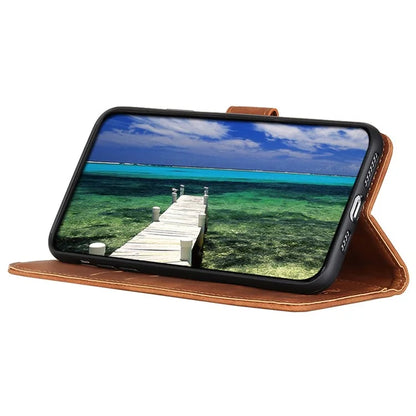 KHAZNEH For Samsung Galaxy M35 5G Case Retro PU Leather Wallet Stand Phone Cover
