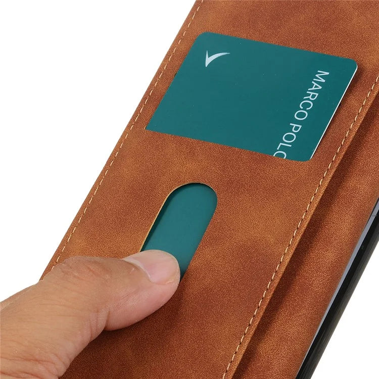 KHAZNEH For Samsung Galaxy M35 5G Case Retro PU Leather Wallet Stand Phone Cover